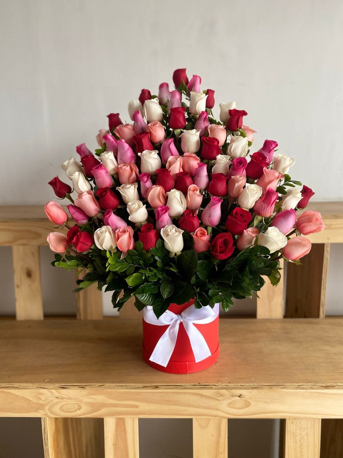 box premium de rosas